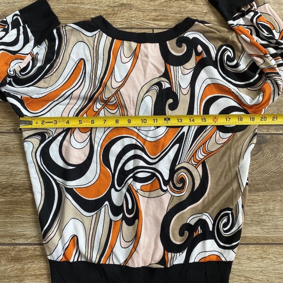 Psychedelic Swirl Print Cardigan Women’s Size 1X - Picture 4 of 8